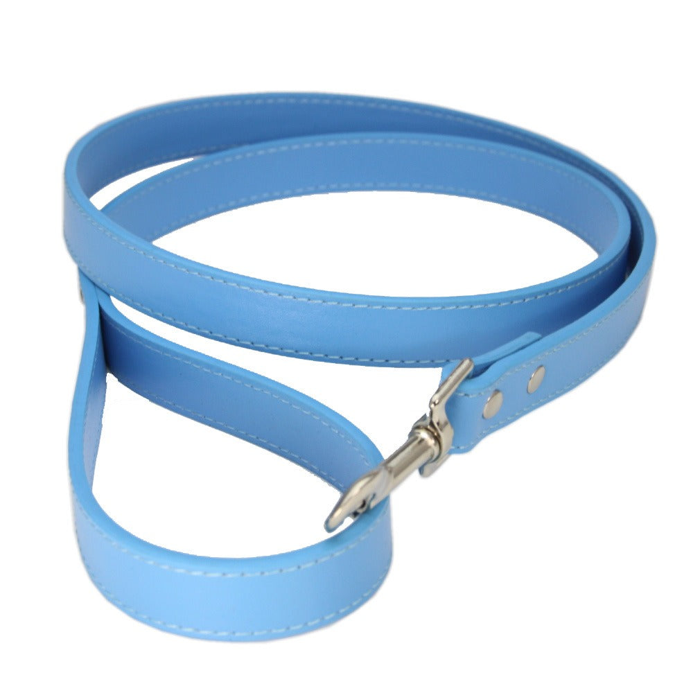 Premium PU Leather Pet Leash – Durable Anti-Loss Walking Lead for Dogs & Cats