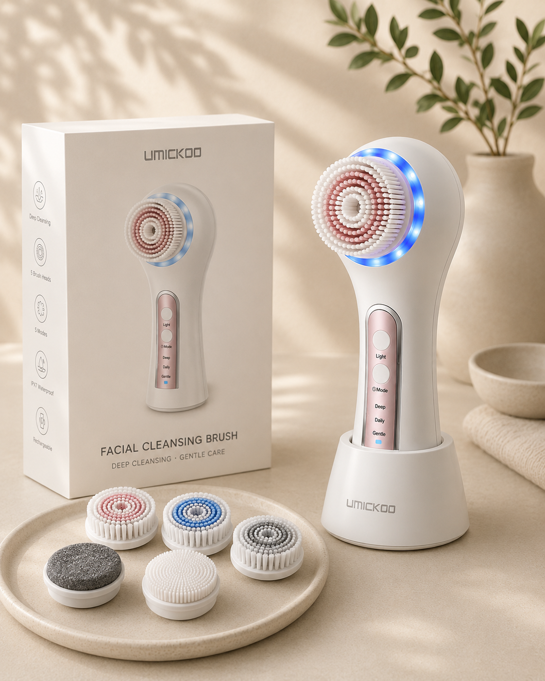 Electric facial brush for removing makeup and blackheads portable beauty tool multifunctional facial cleanser