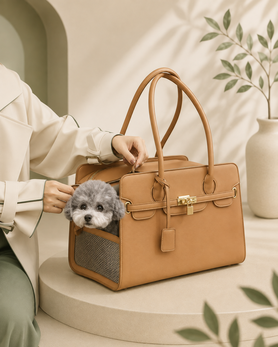 Outdoor cat and dog pet bag one shoulder hand-held bag