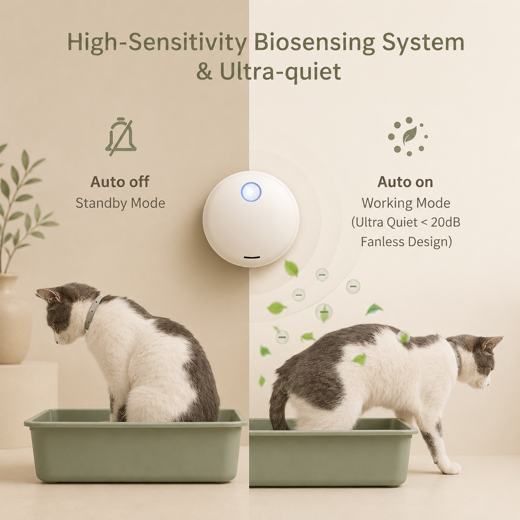 Intelligent pet deodorizer cat litter box deodorizer cat supplies dog bed pet cage deodorizer