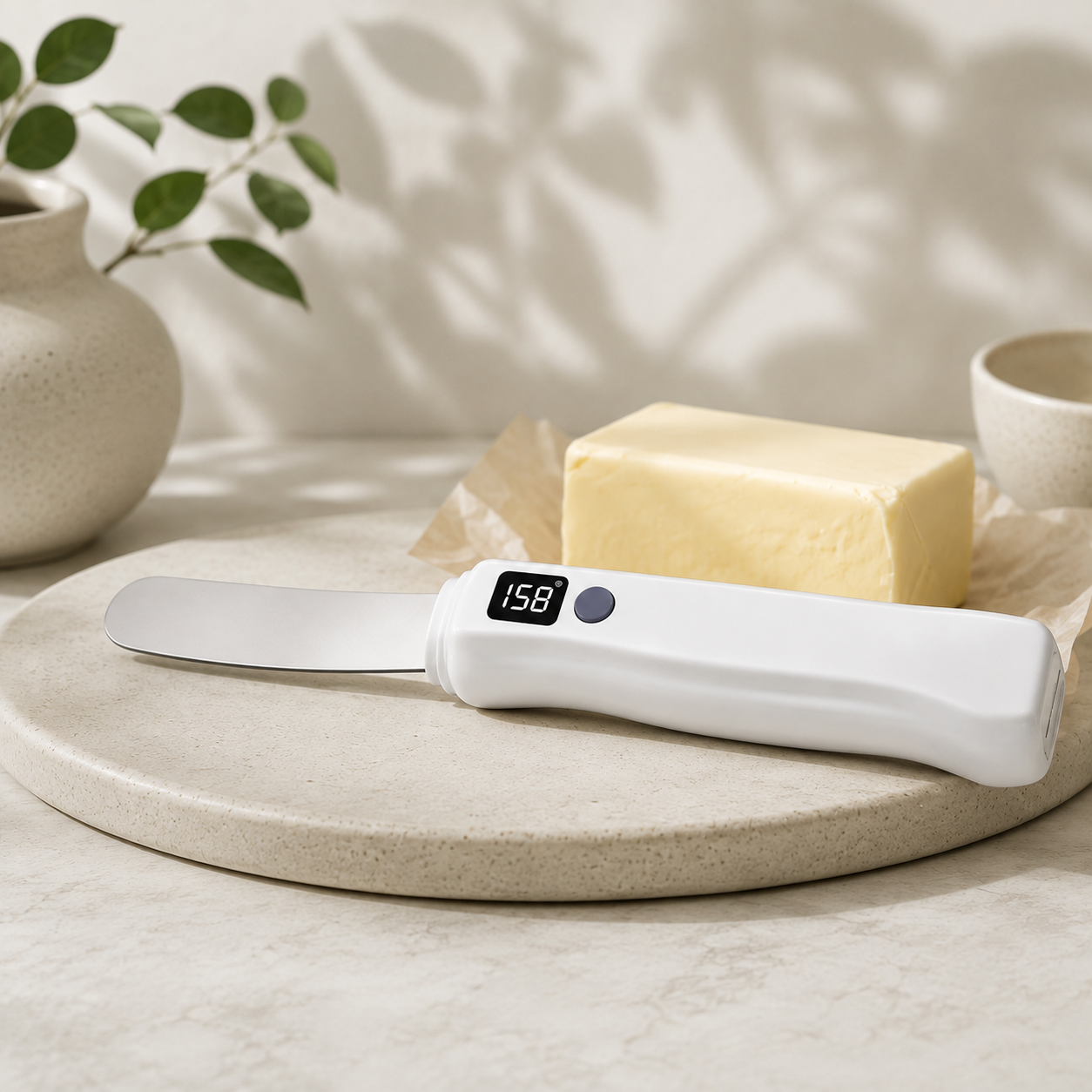 Heated Butter Knife for Kitchen Use