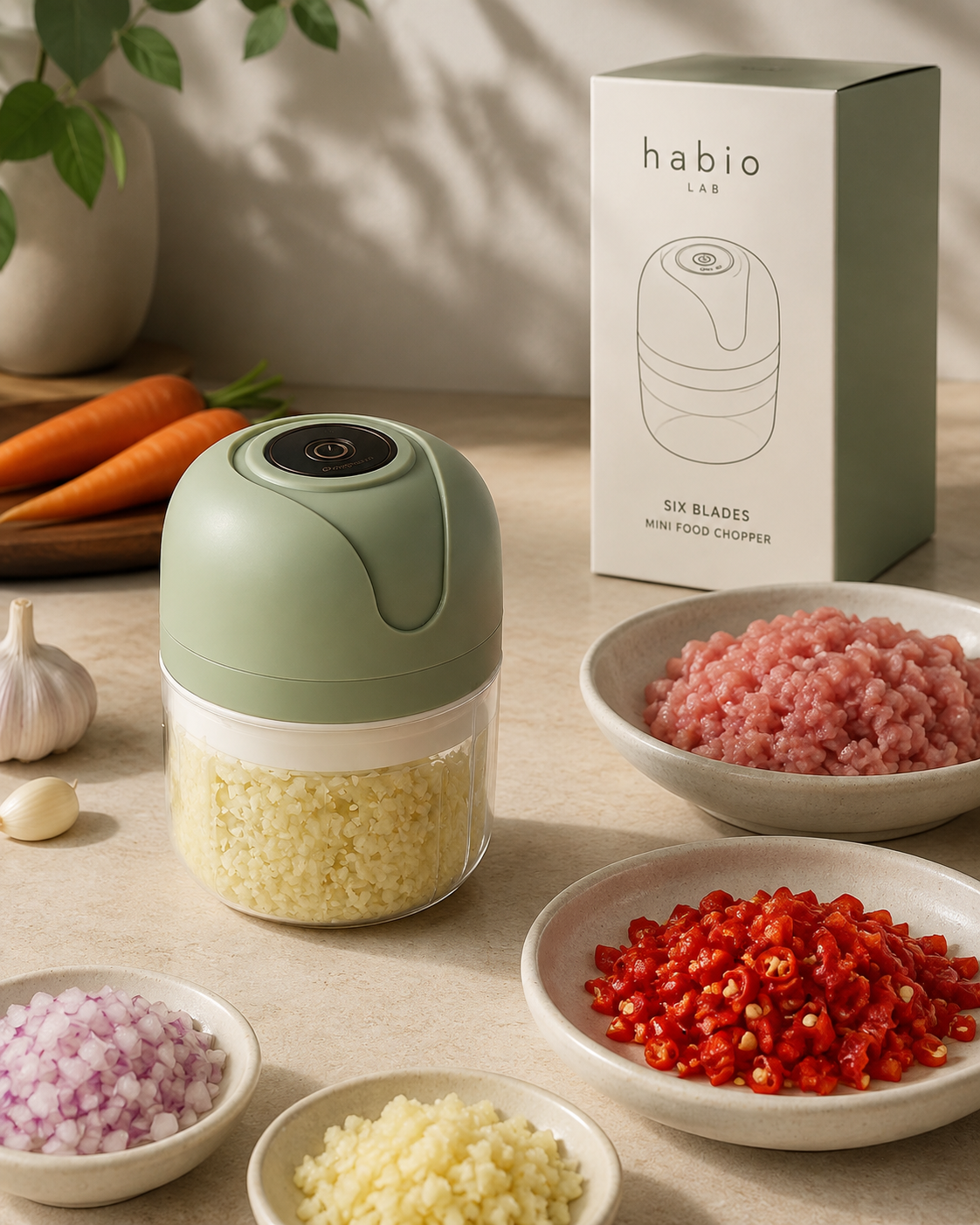 Electric Garlic and Food Chopper