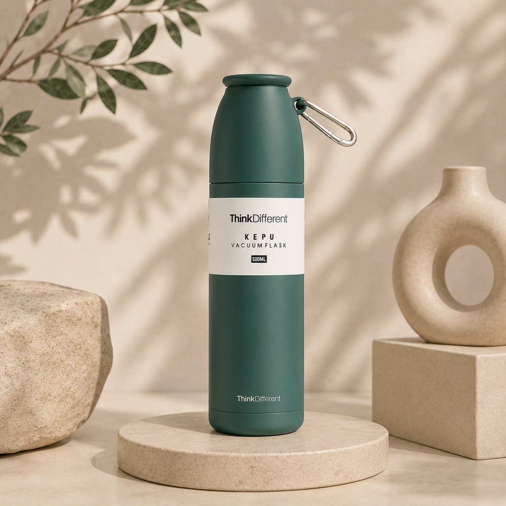 Compact Travel Stainless Steel Water Bottle