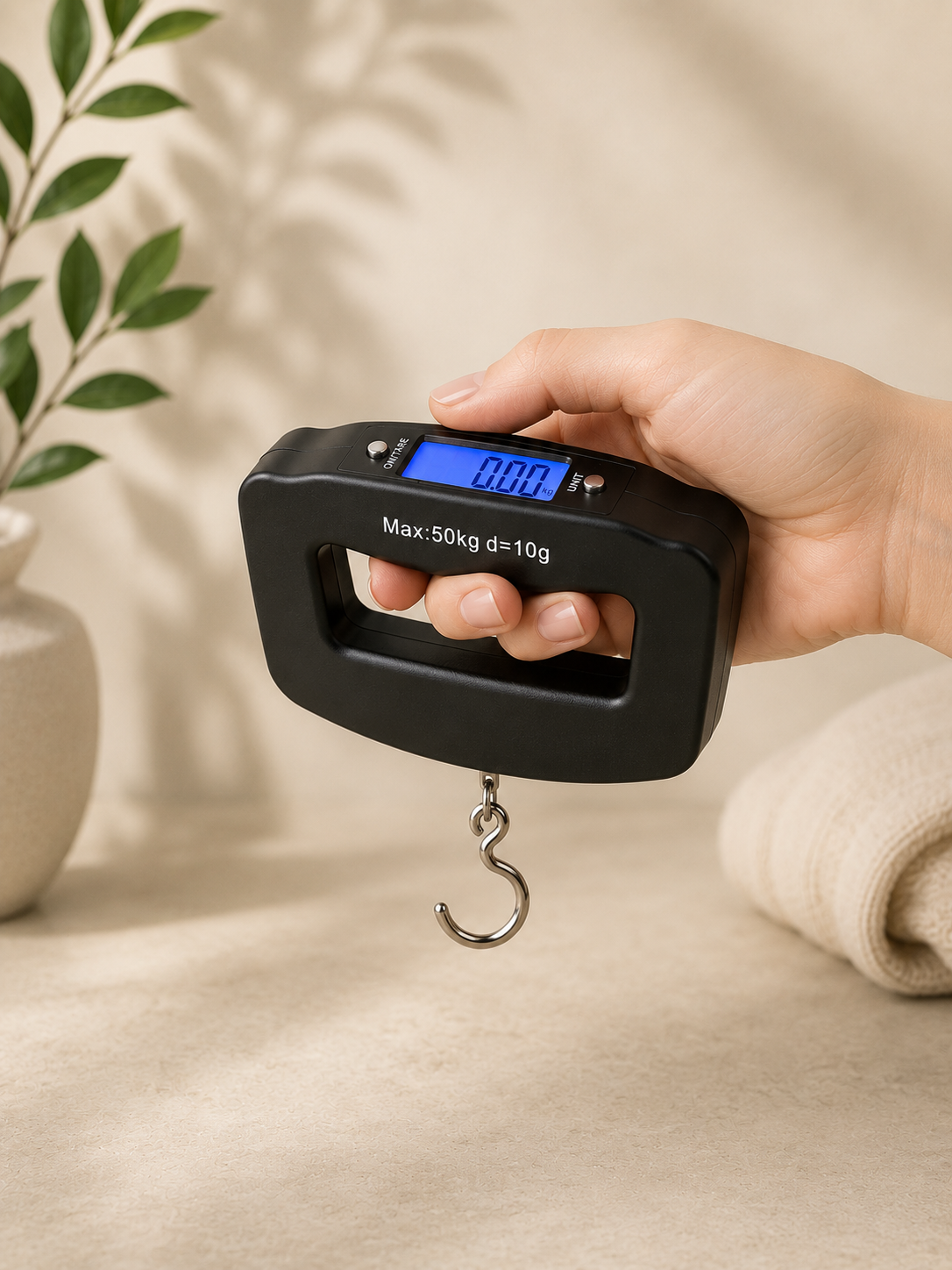 Portable Hook Scale 50kg for Travel and Household Use
