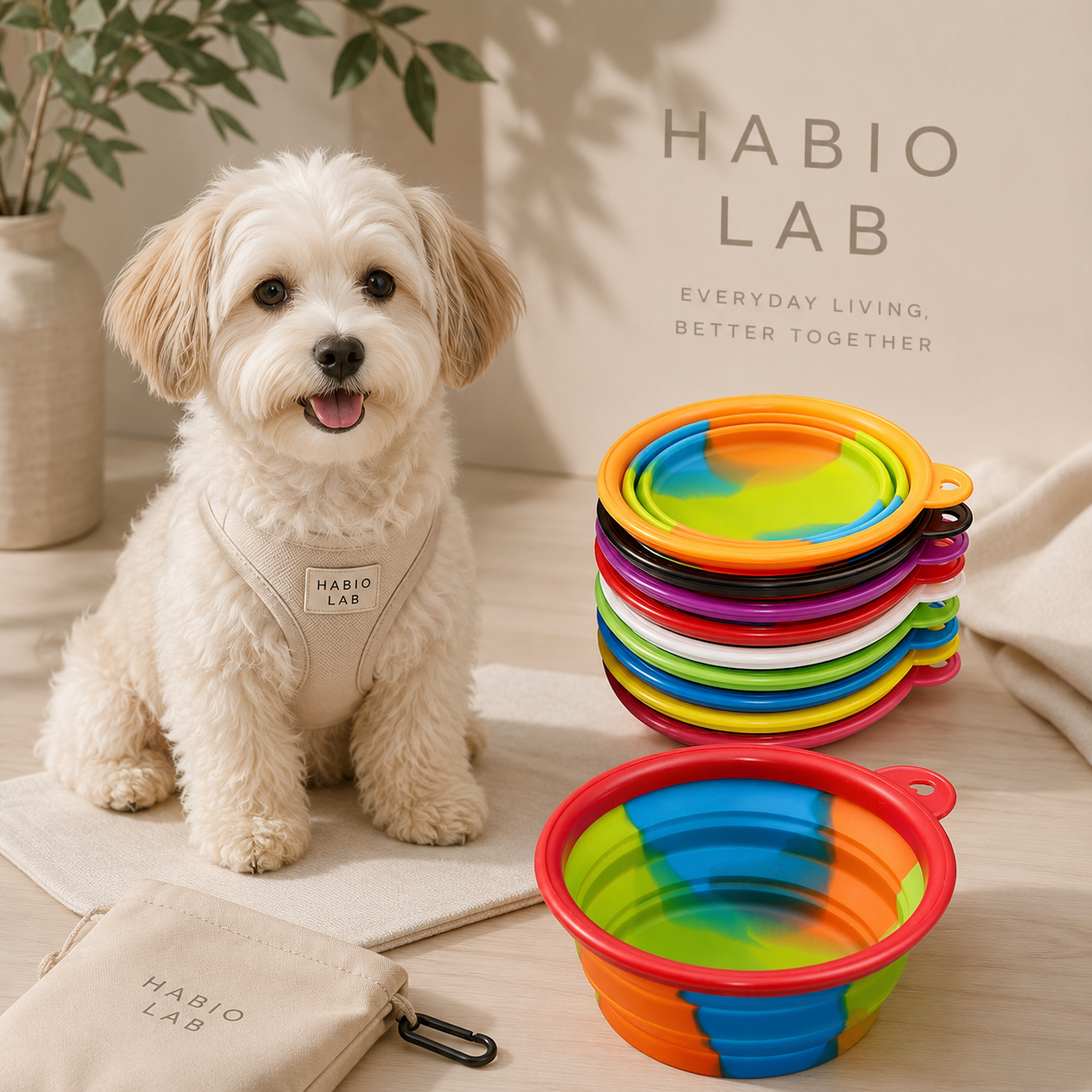 Foldable Silicone Travel Pet Bowl