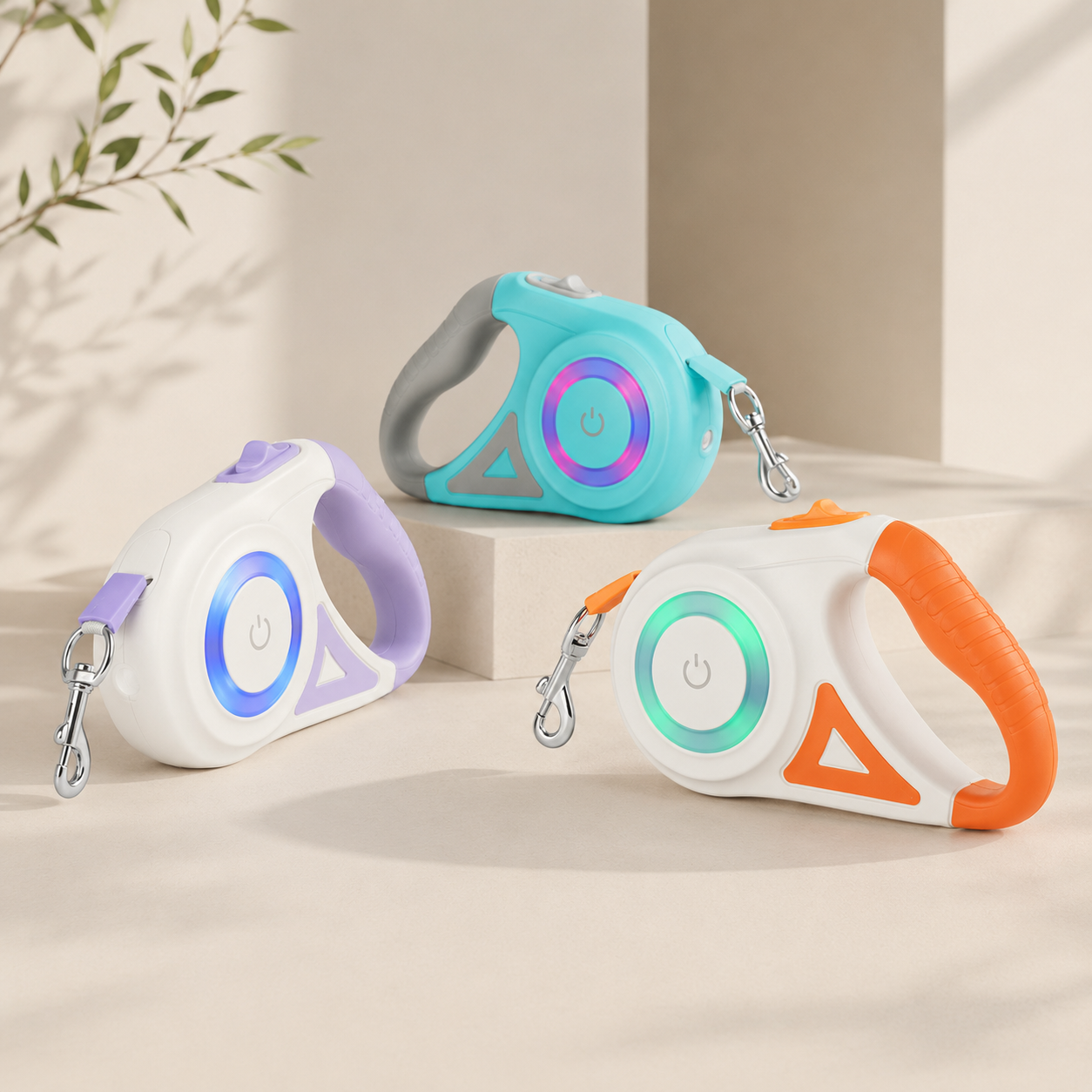 Retractable Dog Leash with One-Touch Brake