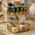 Double Layer Cup Shelf Desktop Storage Box