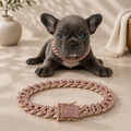 Luxury Cuban Link Pet Collar | Rhinestone Necklace for Dogs & Cats