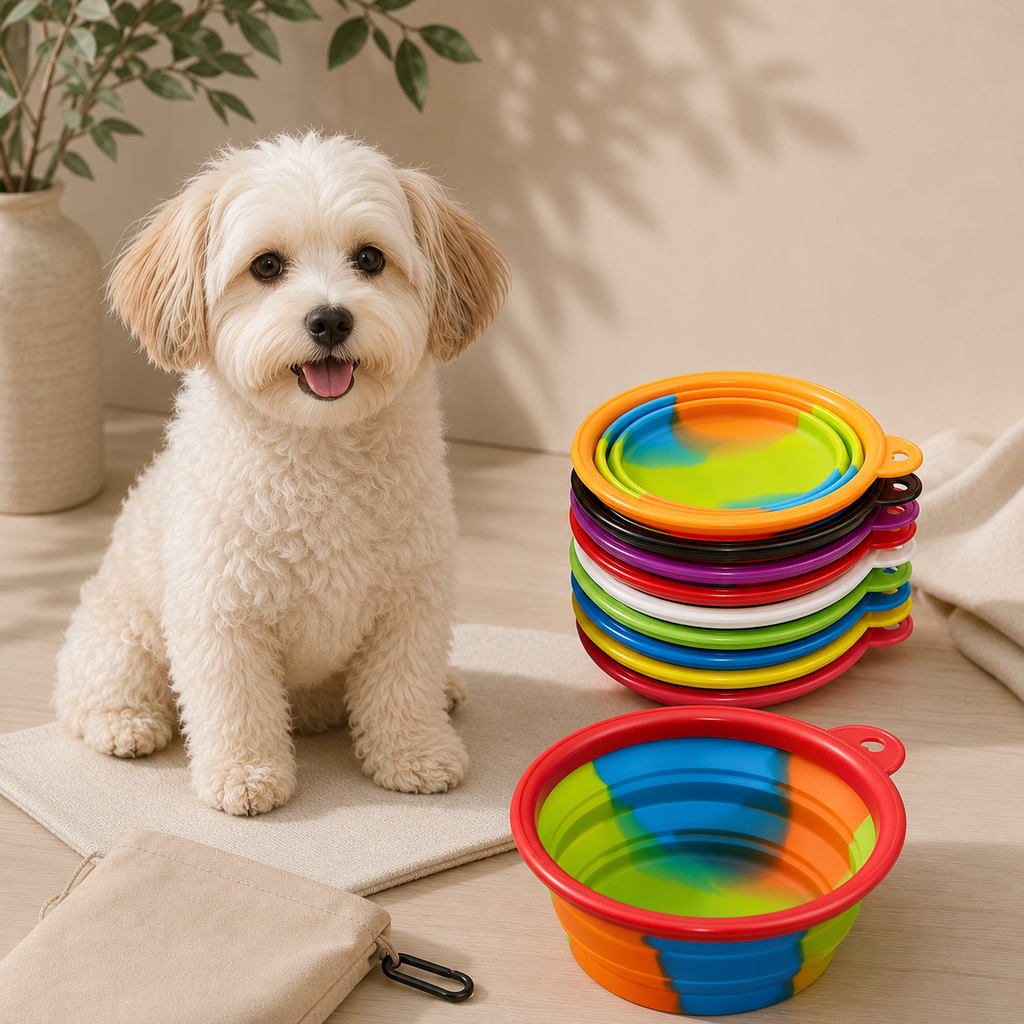 Foldable Silicone Travel Pet Bowl