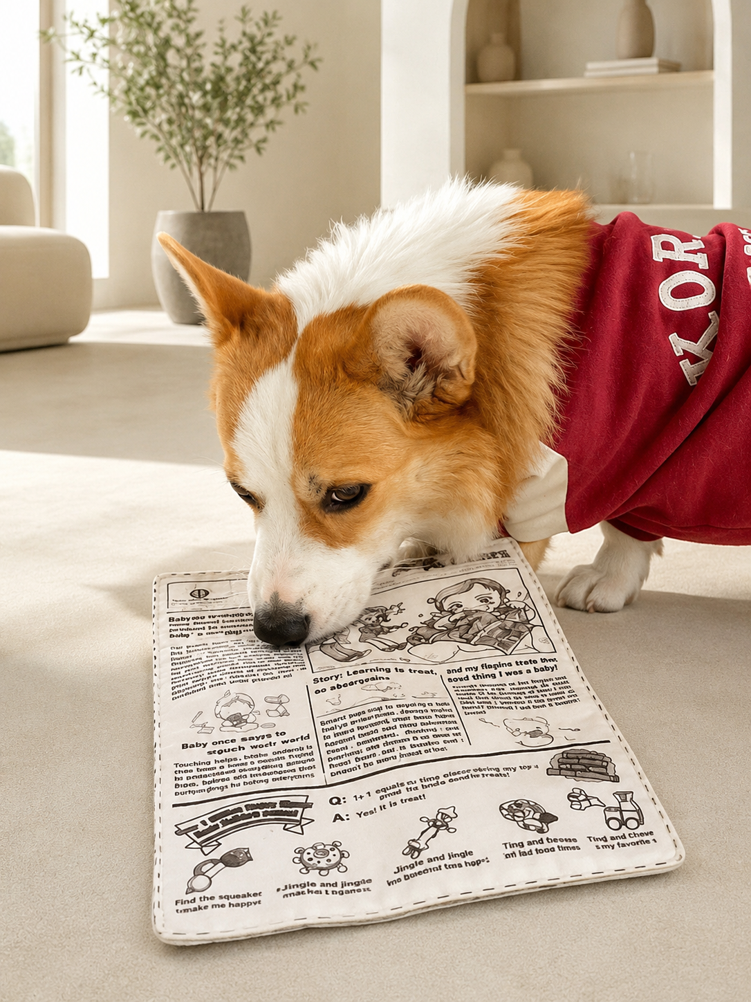 Newspaper Style Pet Sound Toy