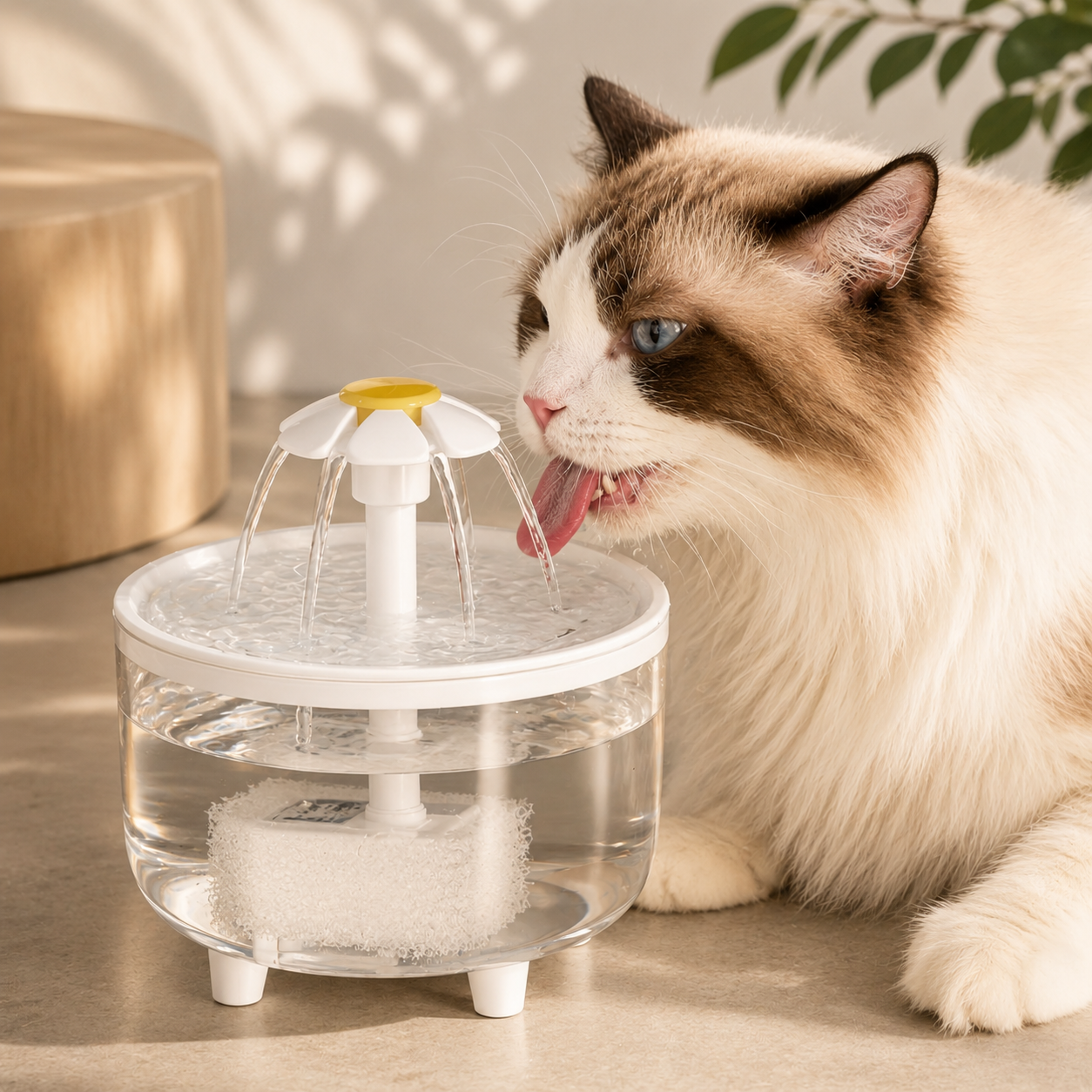 1200ml Automatic Pet Water Fountain – USB Quiet Filtered Water Dispenser for Cats & Dogs