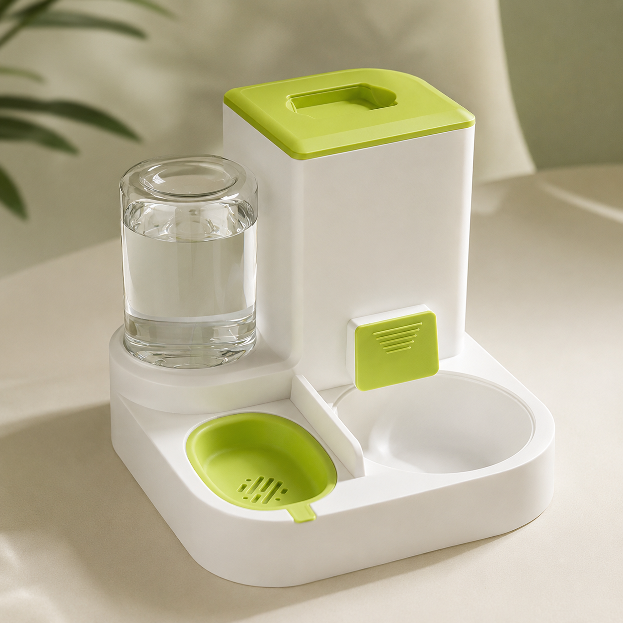 Automatic Pet Feeder with Stainless Steel Bowls – Gravity Food & Water Dispenser for Cats & Dogs