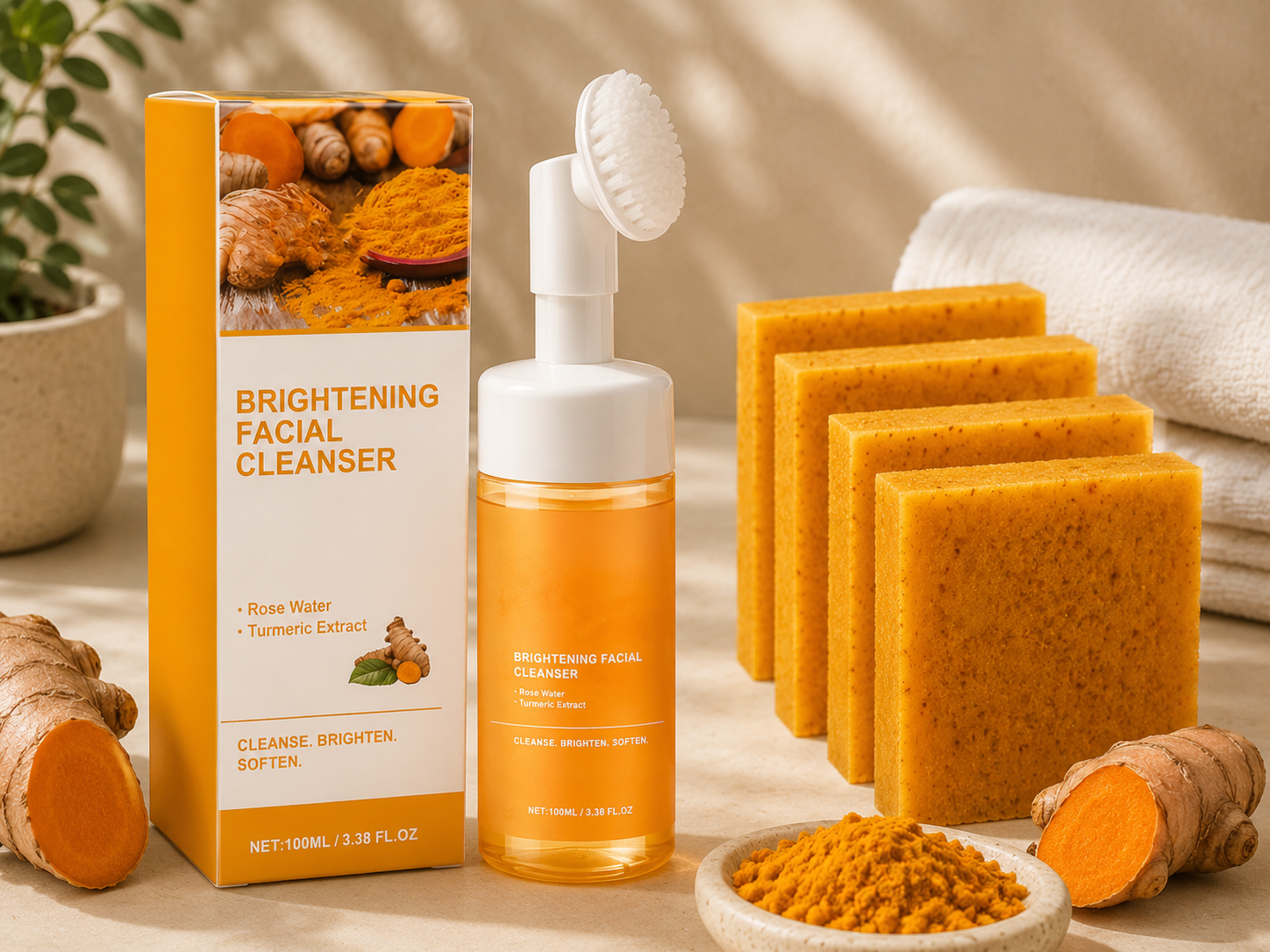 Turmeric Cleansing Soap Mousse
