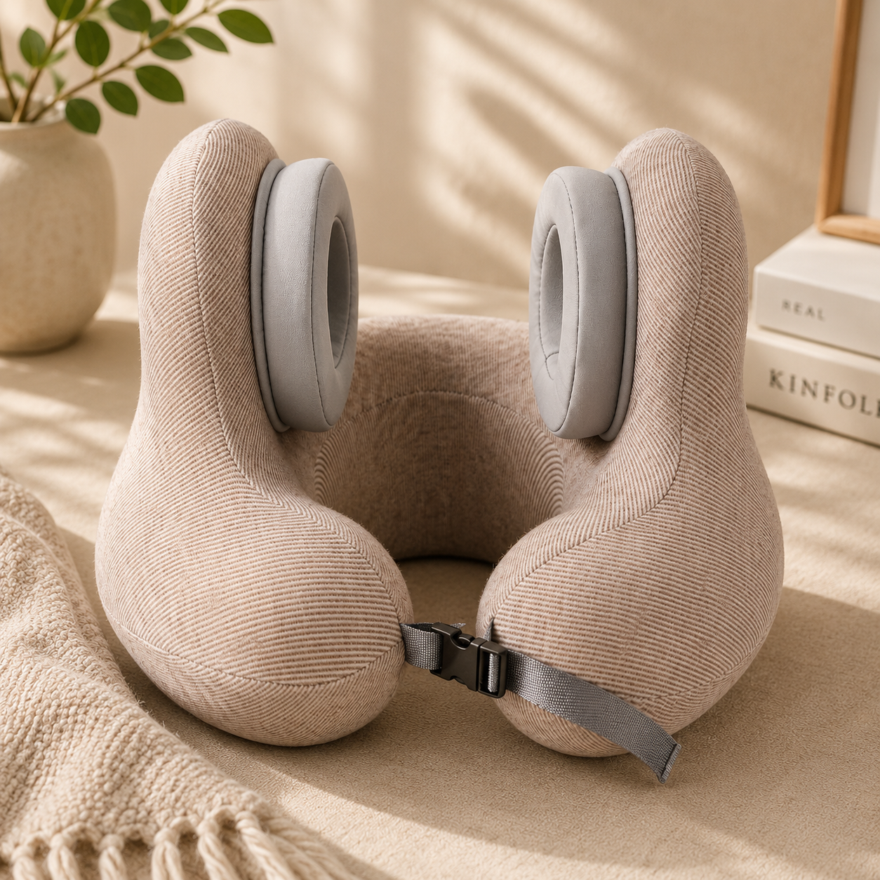 Bluetooth Music Massage U-Shaped Travel Pillow