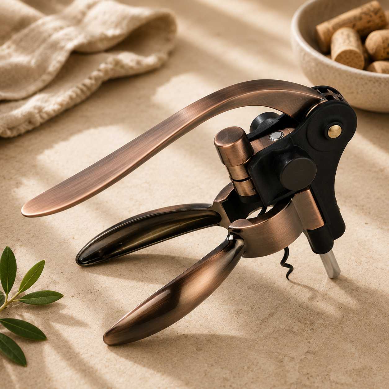 Zinc Alloy Professional Lever Red Wine Bottle Opener Set Simple Manual Wine Corkscrew Air Pump Kitchen Bar Accessories
