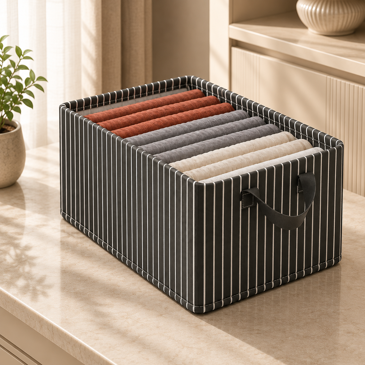 Oxford cloth storage box pants clothing storage box home bedroom storage box steel frame storage basket