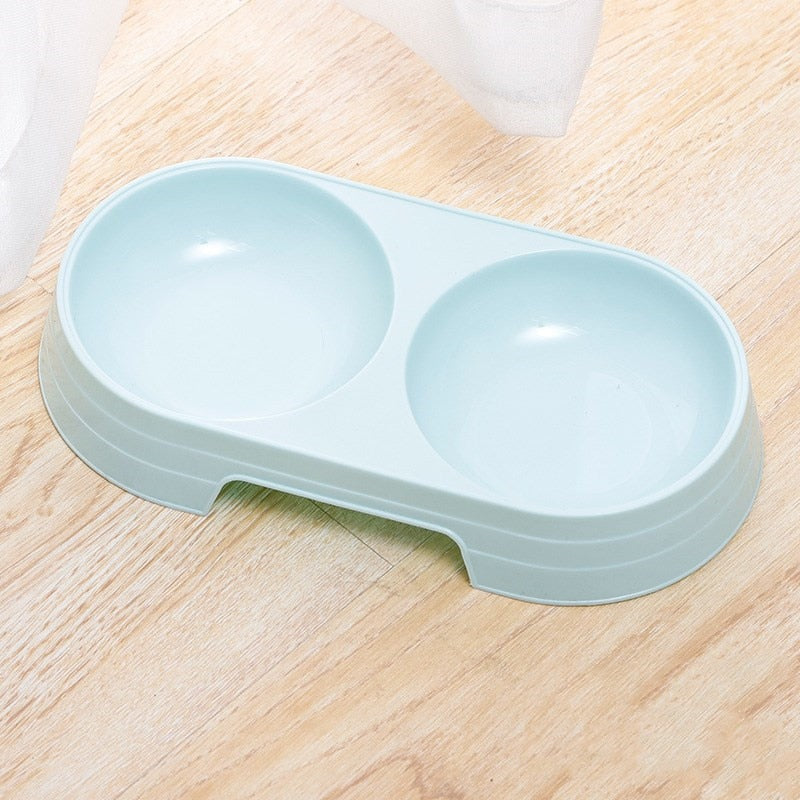 Modern Double Pet Bowl for Dogs & Cats | Food & Water Feeder