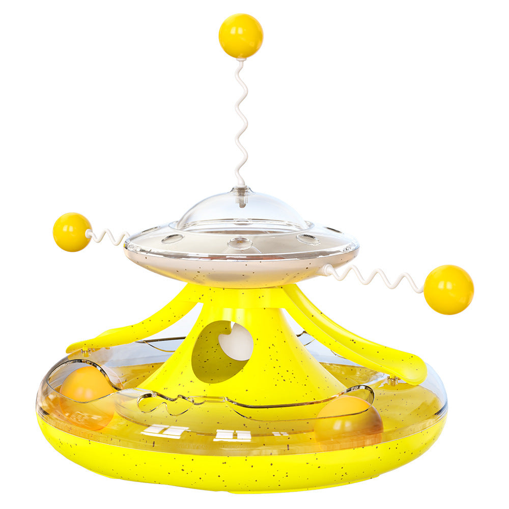 New Kitten Tumbler Track Cat Turntable Leaking Toy Toy Cat Baseball Pet Supplies
