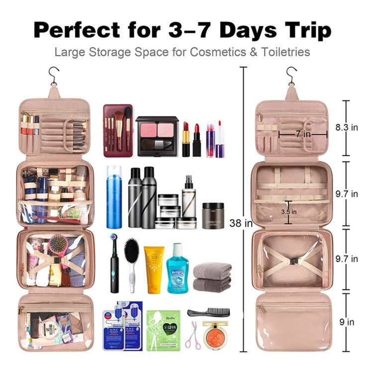Travel Makeup & Toiletry Bag – Portable Cosmetic Organizer for Travel & Everyday Use