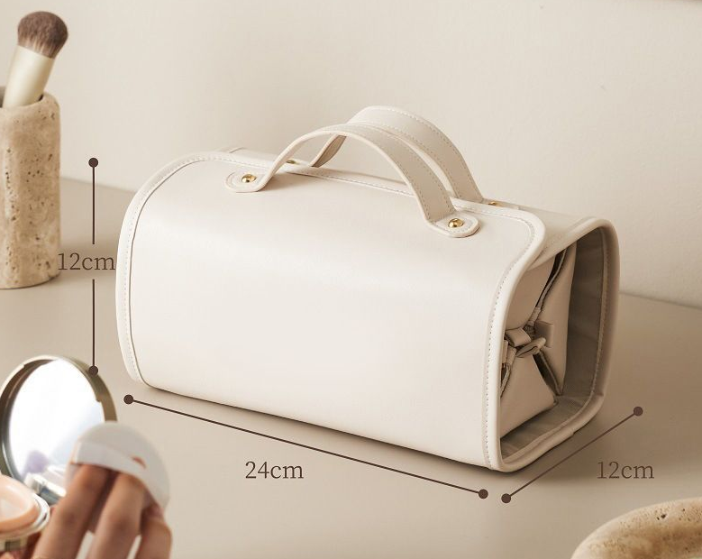 Large Folding Makeup Bag – Waterproof Travel Cosmetic & Toiletry Organizer