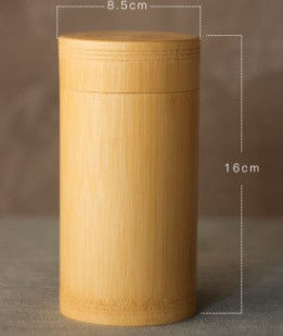 Bamboo Storage Bottles Jars Wooden Small Box Containers Handmade For Spices Tea Coffee Sugar Receive With Lid Vintage