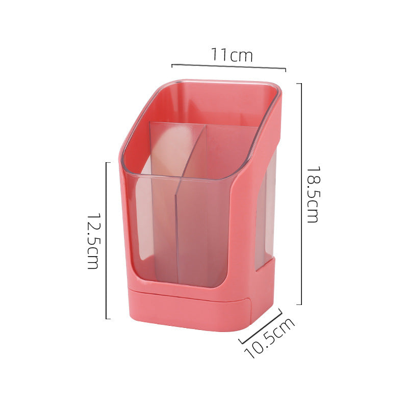 Modern Kitchen Utensil Holder with Drain Tray | Large Capacity Chopstick & Cutlery Organizer
