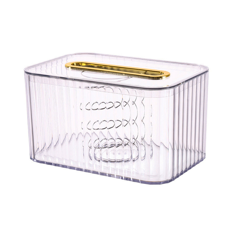 Household Tissue Box Storage Box Living Room Coffee Table Creative Storage Box Bathroom Spring Paper Box