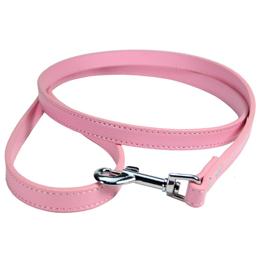 Premium PU Leather Pet Leash – Durable Anti-Loss Walking Lead for Dogs & Cats