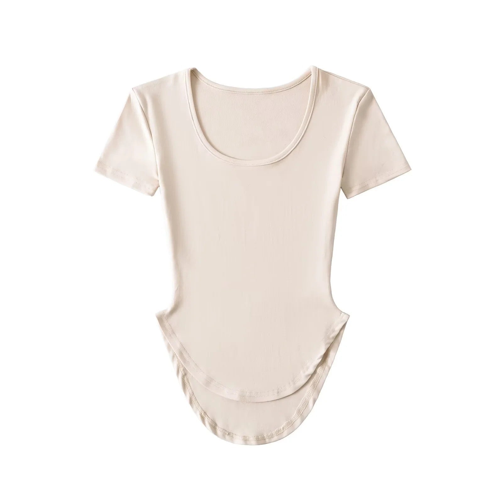 U-neck Sports Yoga T-shirt for Women