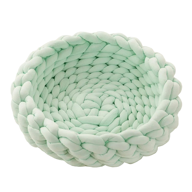 Calming Plush Round Pet Bed – Washable Soft Donut Bed for Cats & Small to Large Dogs