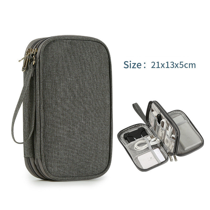 Portable Travel Tech Organizer – Flat Digital Accessories Storage Case