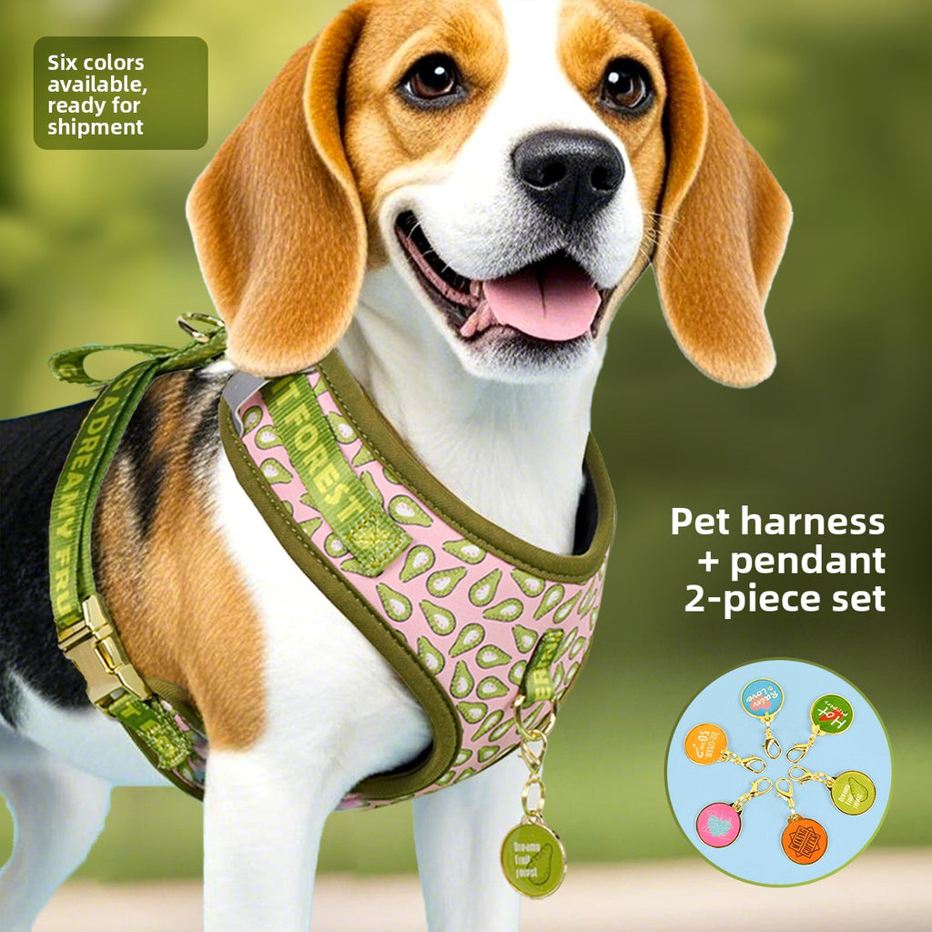 Adjustable Dog Harness with ID Tag