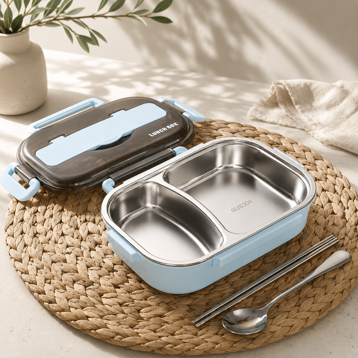 Heat-resistant stainless steel insulated food container