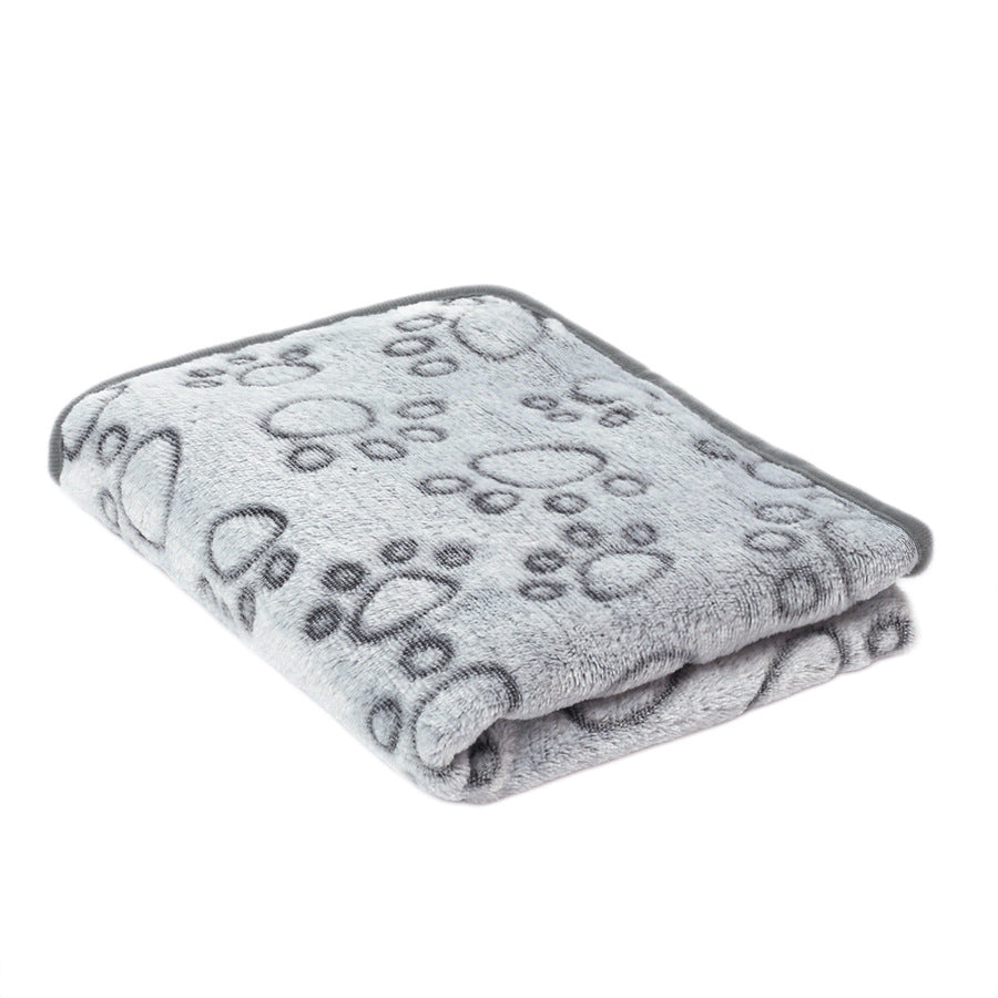 Coral Velvet Pet Warm Blanket for Dogs and Cats
