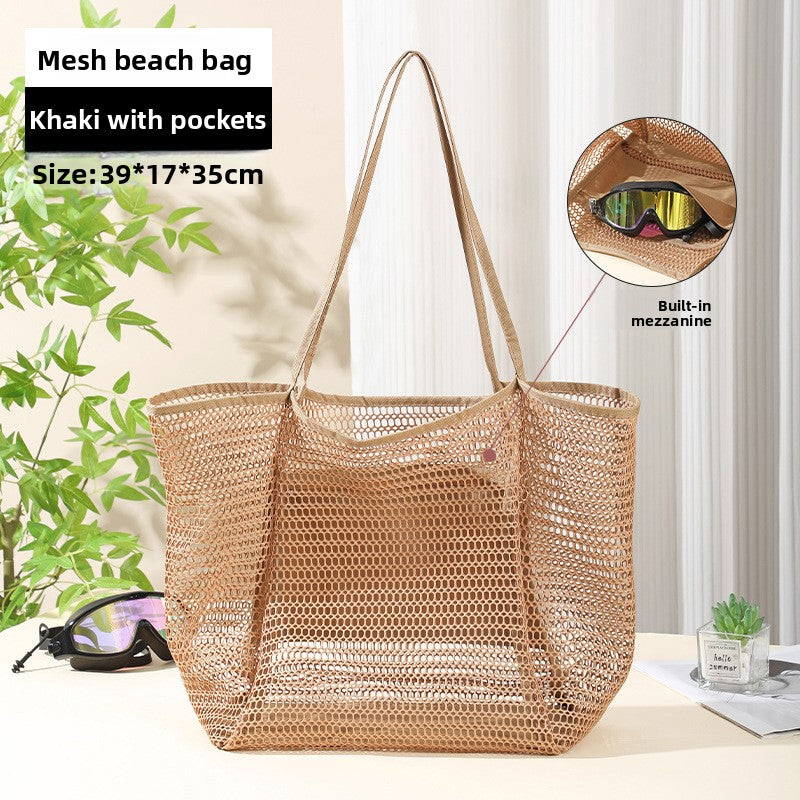 Large Capacity Mesh Beach Storage Bag