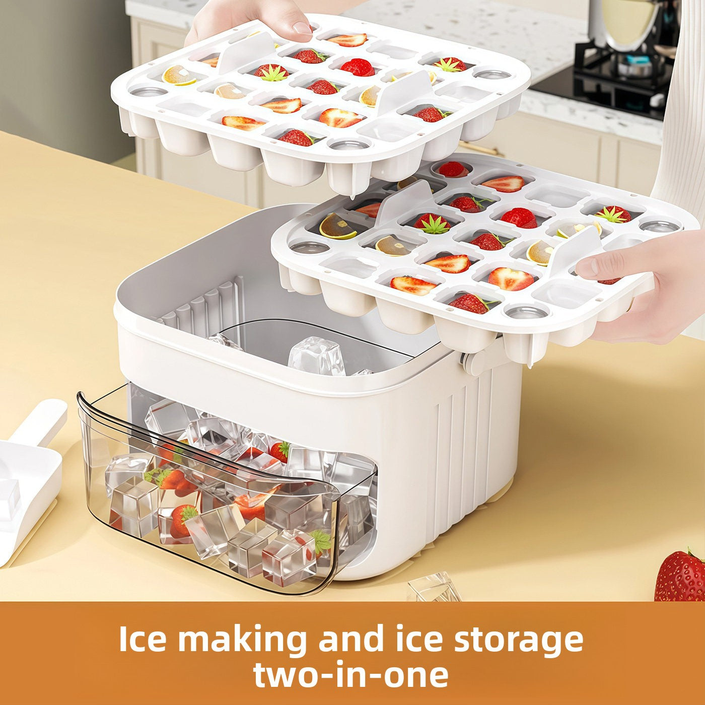 Silicone Ice Cube Mold with 50 Compartments
