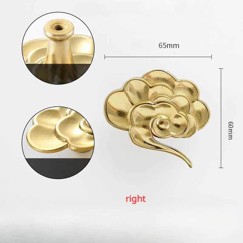 1pcs Round Brass Gold Furniture Handles For Drawers Bathroom Kitchen Storage Cabinet Pulls Wardrobe Shoe Cupboard Door Knob