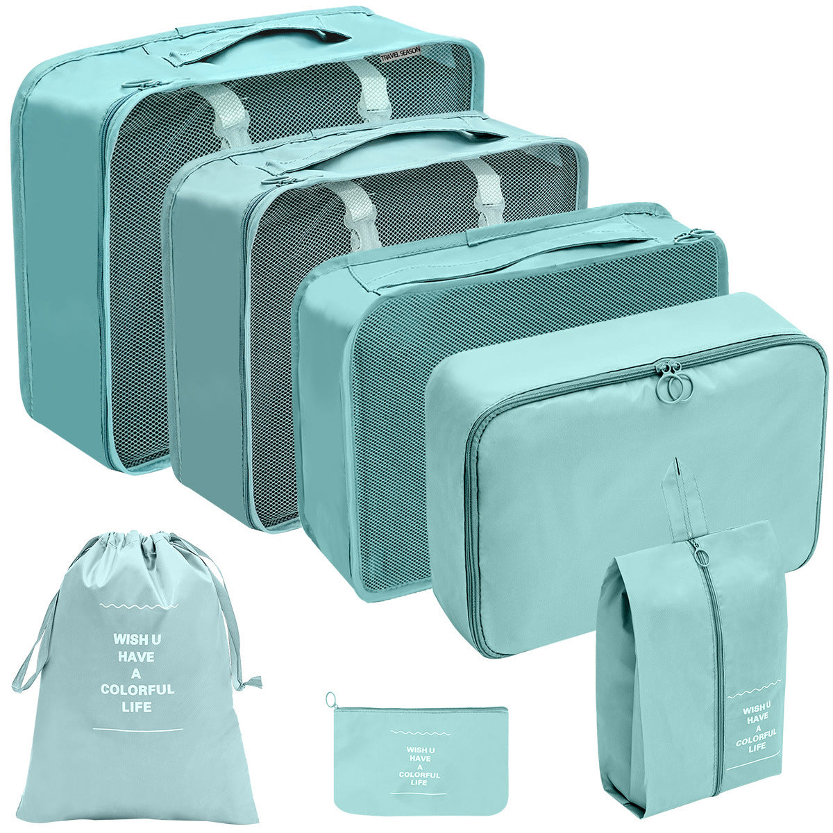 Travel Storage Bag Set for Toiletries Cosmetics and Digital Accessories