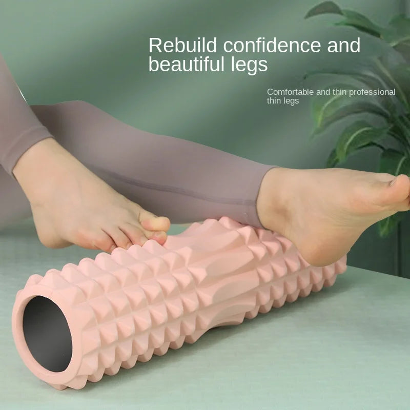 Muscle Relaxation Thin Spiked Club Calf Massage Stick Fitness Professional Equipment Foam Roller