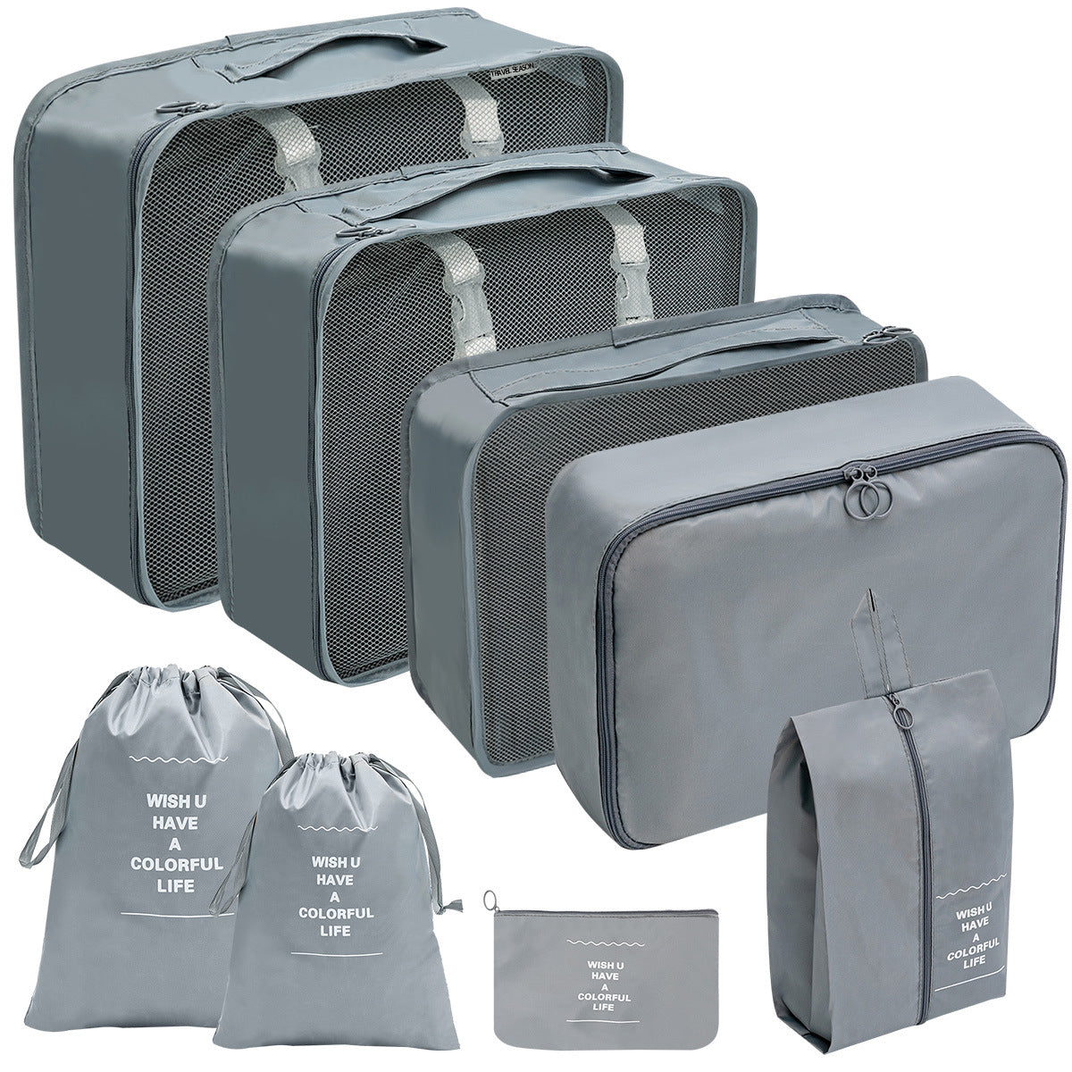 Travel Storage Bag Set for Toiletries Cosmetics and Digital Accessories