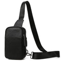Men's leather chest bag