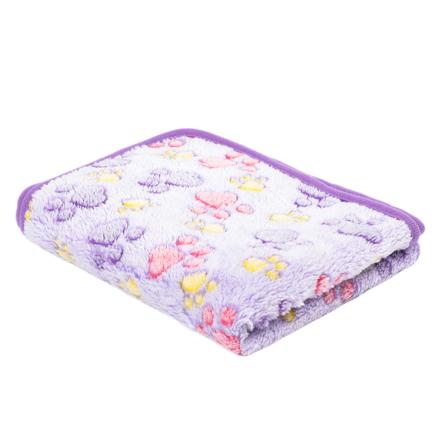 Coral Velvet Pet Warm Blanket for Dogs and Cats