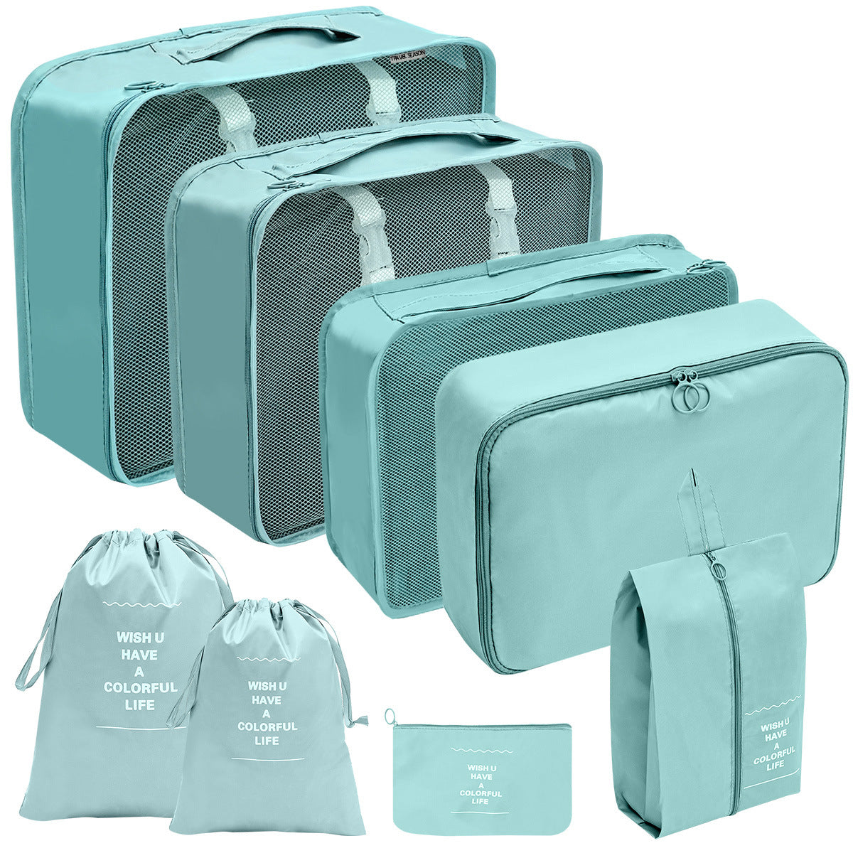 Travel Storage Bag Set for Toiletries Cosmetics and Digital Accessories