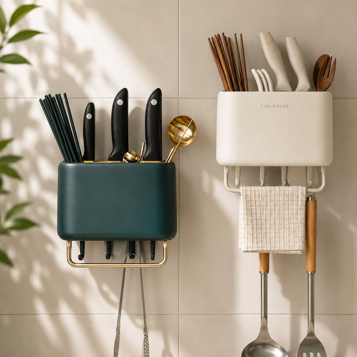 Wall-Mounted Chopsticks Cage Kitchen Chopsticks Multifunctional Storage Basket Storage Rack
