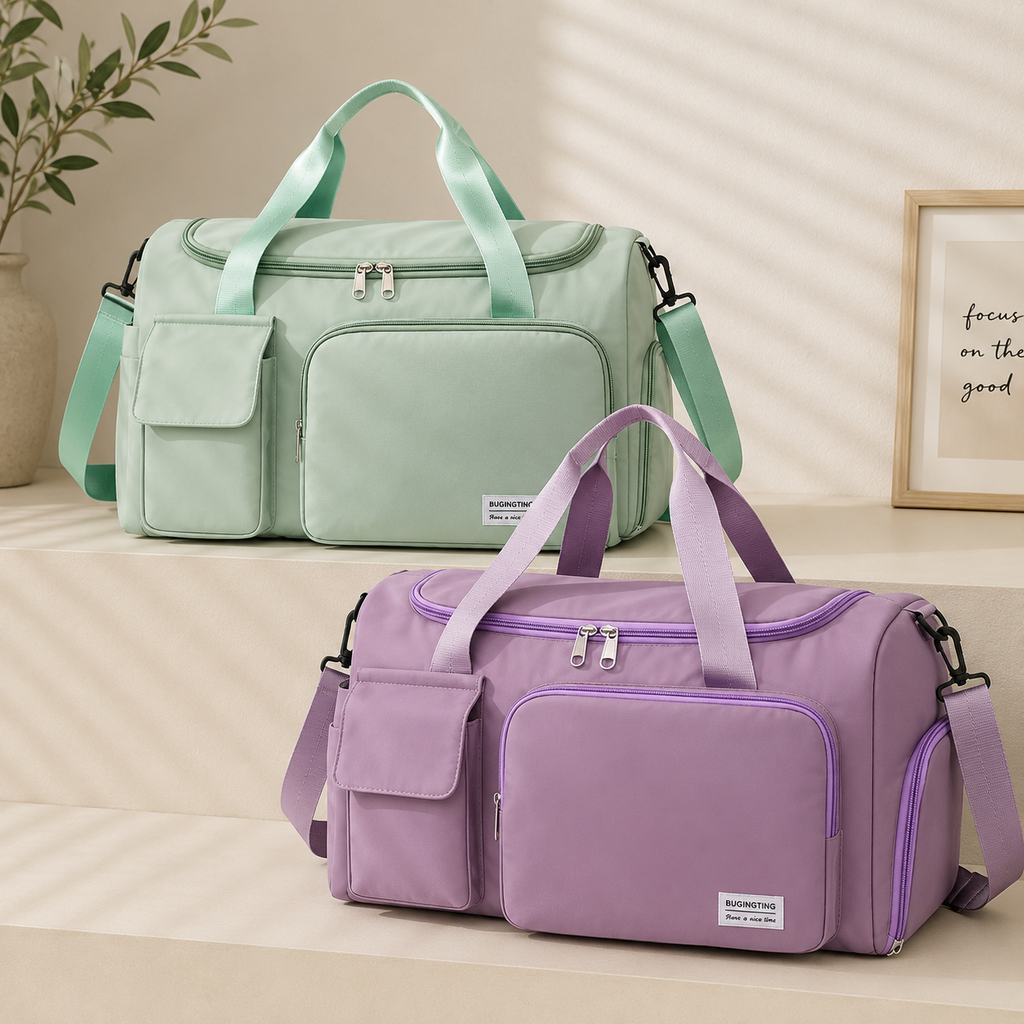Oxford Cloth Detachable Strap Travel Bag