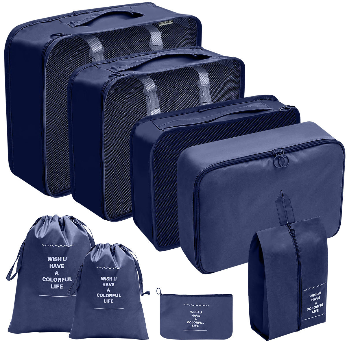 Travel Storage Bag Set for Toiletries Cosmetics and Digital Accessories