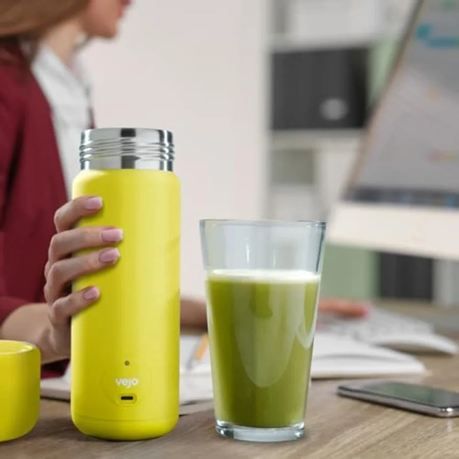 12oz Electric Protein Shaker Bottle USB Rechargeable Powder Mixer for Protein Shakes Pre-Workout Creatine No Clumps No Ball 6-B