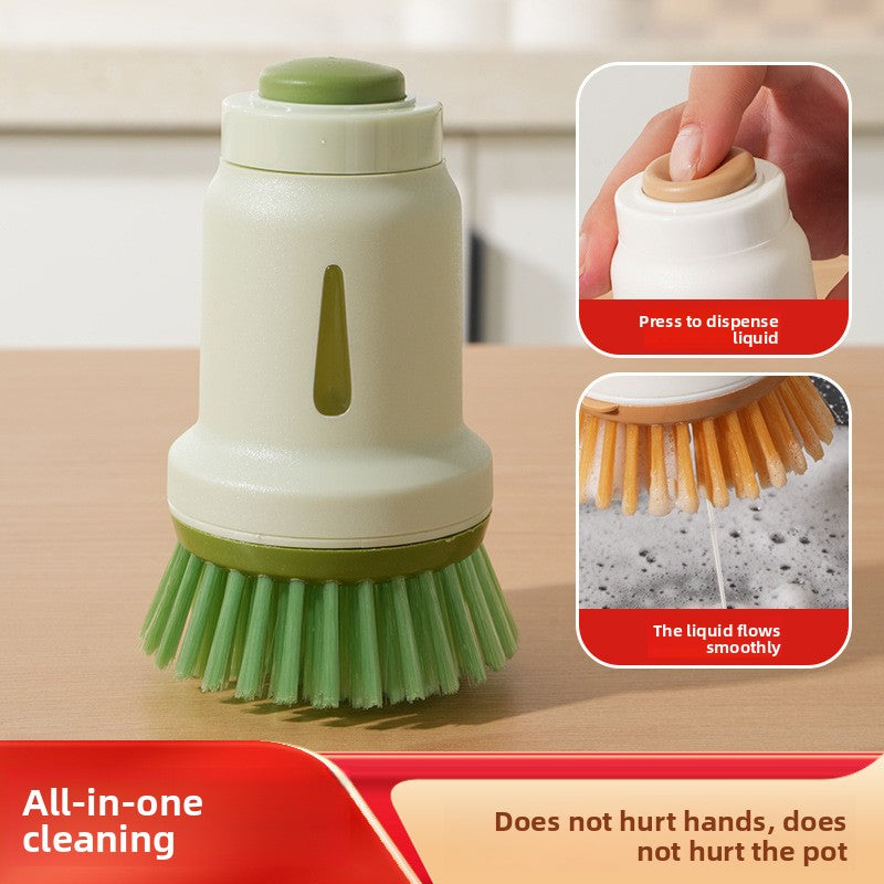 Automatic Liquid Dispensing Pot Cleaning Brush