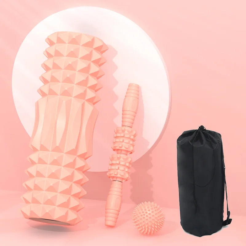 Muscle Relaxation Thin Spiked Club Calf Massage Stick Fitness Professional Equipment Foam Roller