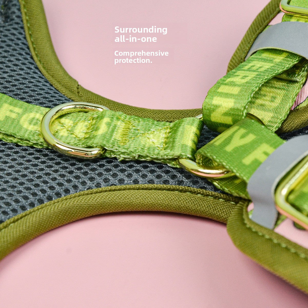 Adjustable Dog Harness with ID Tag